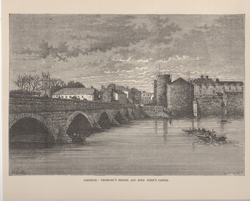 LIMERICK: THOMAND'S BRIDGE AND KING JOHN'S CASTLE